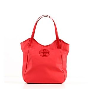 Tory Burch Dipped Canvas Stacked Logo Tote
